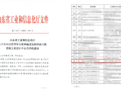 喜報！通過省級工業設計中心認定！